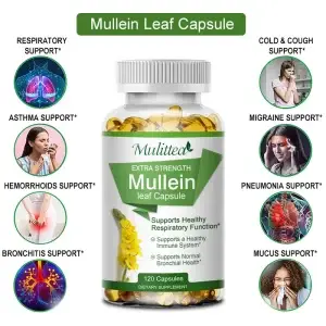 Mulittea Natural Mullein Leaf Capsules
